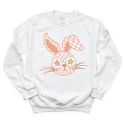 Pink Checkered Bunny - BASIC Fleece Little Mama Shirt Shop LLC