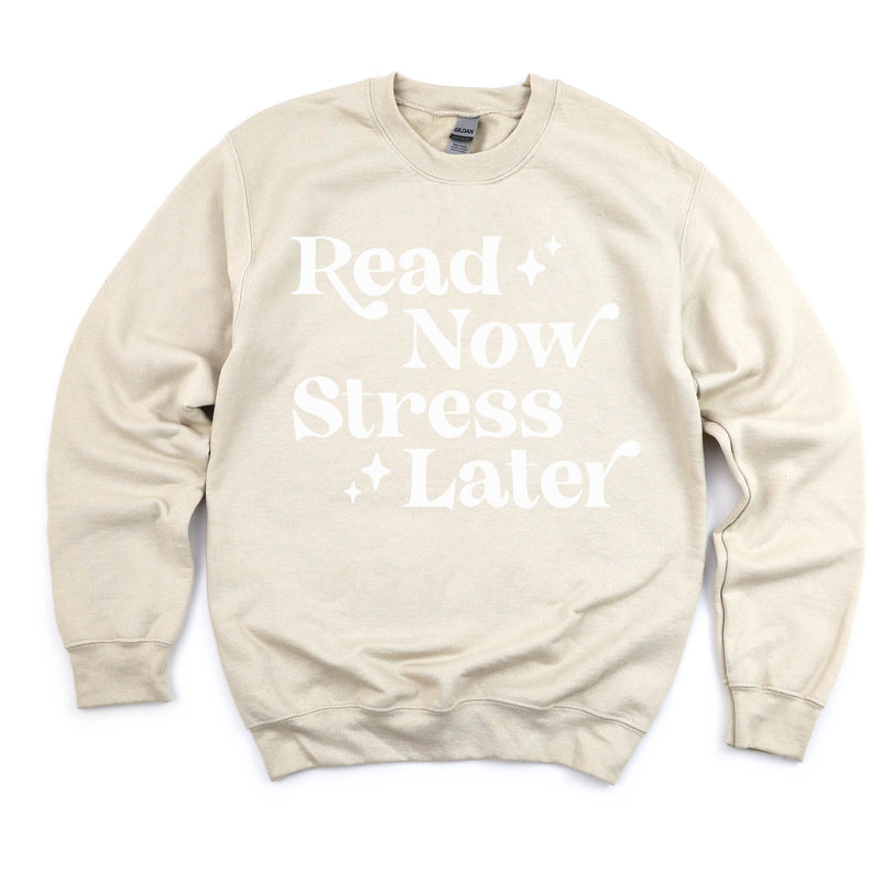 Read Now Stress Later - BASIC FLEECE CREWNECK