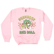 Rock N Roll Shamrock - BASIC Fleece Little Mama Shirt Shop LLC