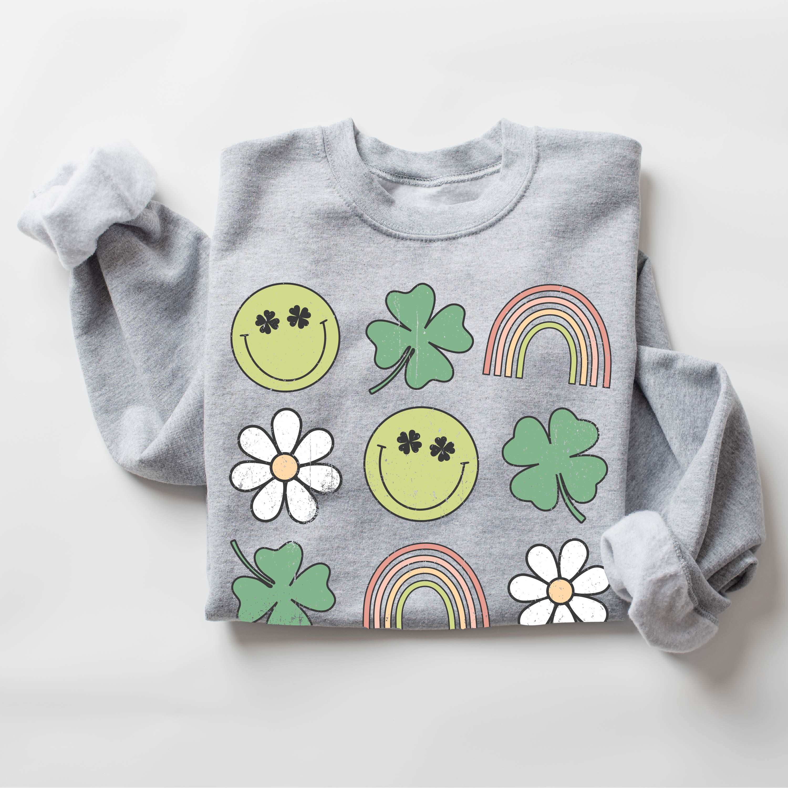3x3 - Lucky Spring Things - BASIC Fleece Little Mama Shirt Shop LLC
