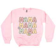 MAMA x3 with Daisies - BASIC Fleece Little Mama Shirt Shop LLC