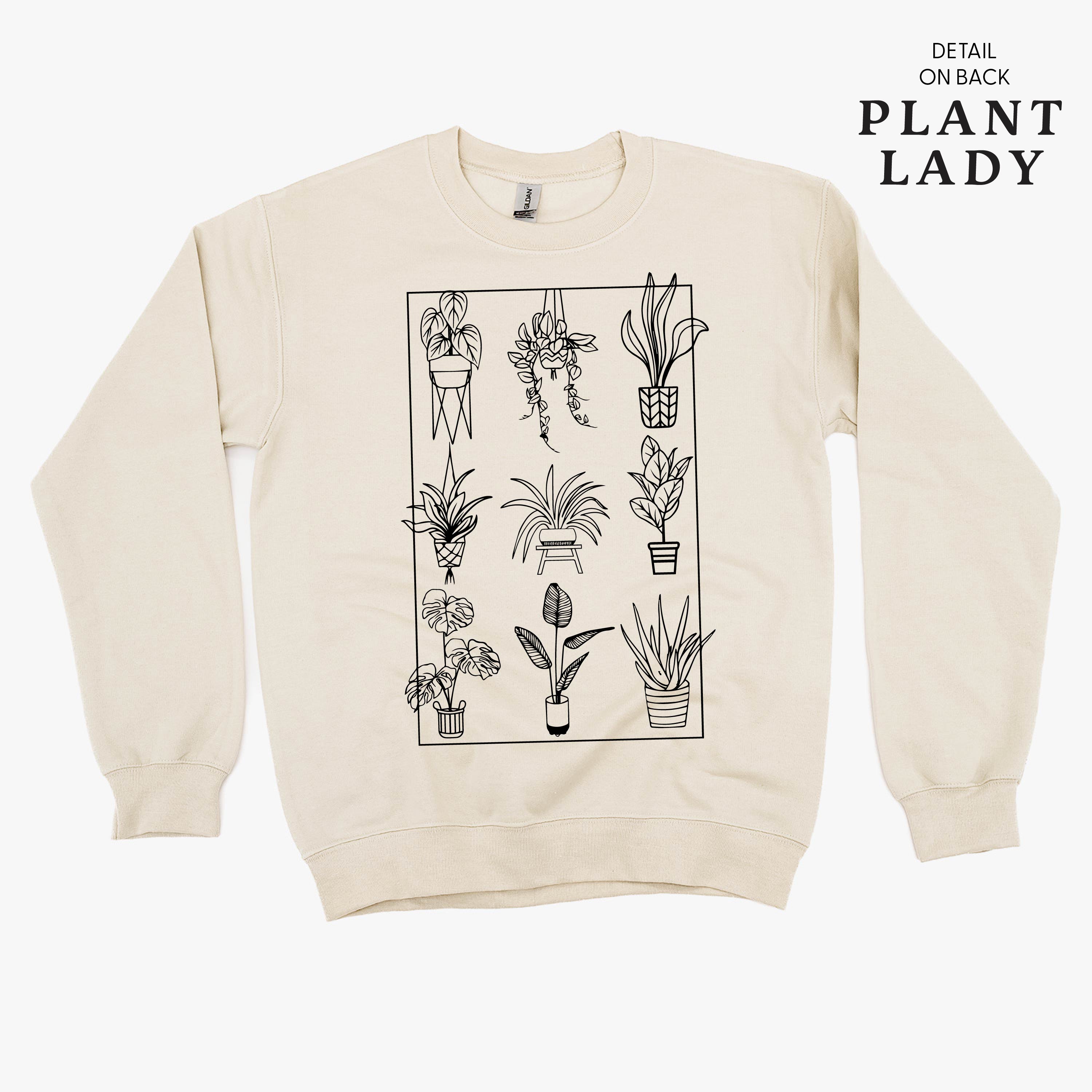 Plant Lady w/ Back Detail - BASIC FLEECE CREWNECK