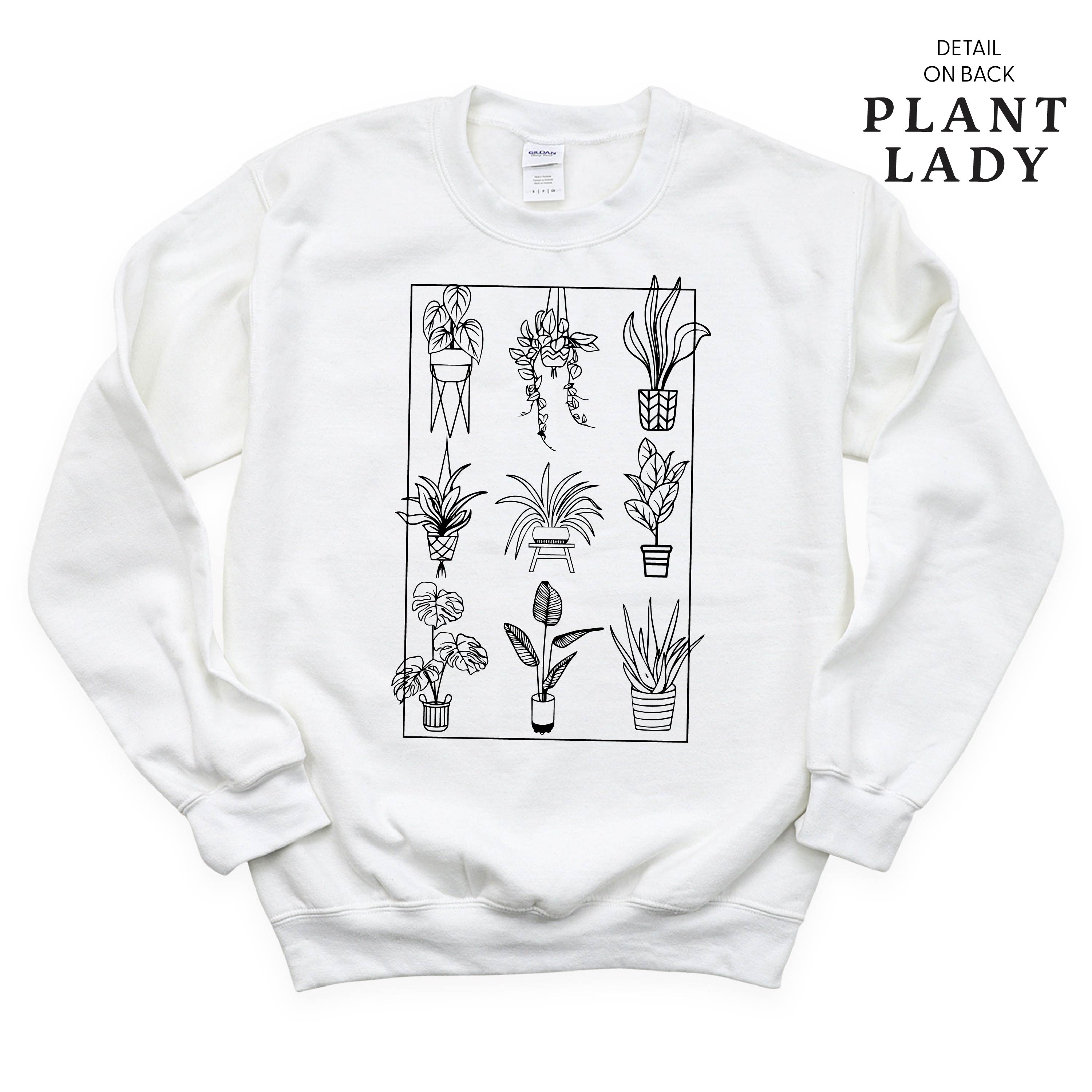 Plant Lady w/ Back Detail - BASIC FLEECE CREWNECK