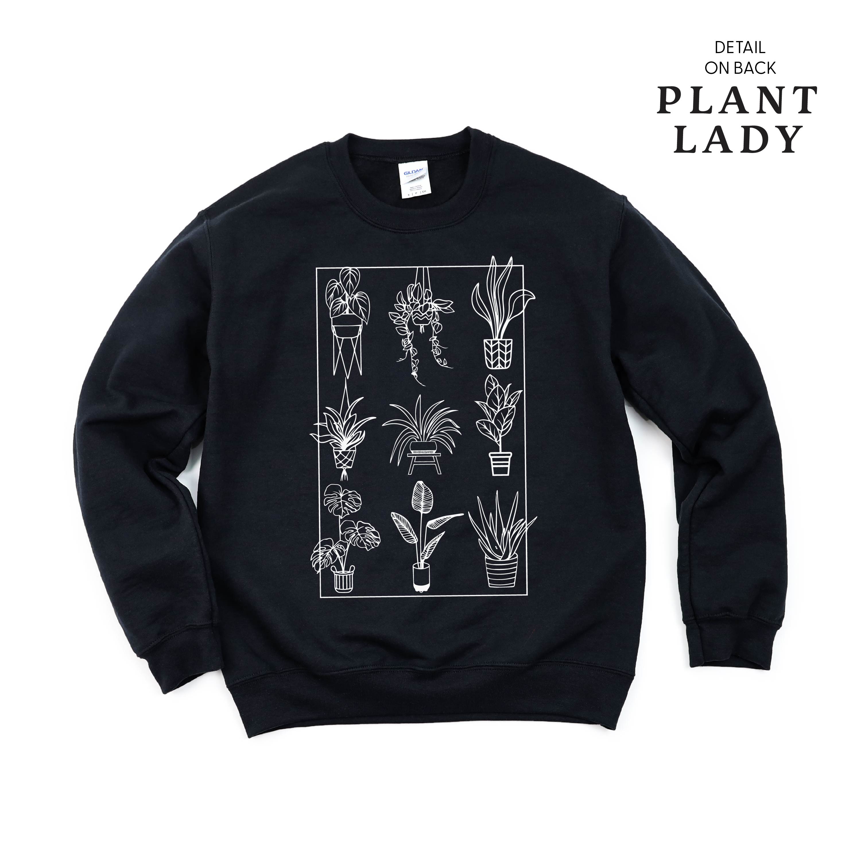 Plant Lady w/ Back Detail - BASIC FLEECE CREWNECK