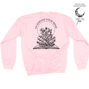 Take the Time (Front Pocket) w/ To Expand Your Mind (Back) - Basic Fleece Little Mama Shirt Shop LLC