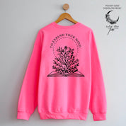 Take the Time (Front Pocket) w/ To Expand Your Mind (Back) - Basic Fleece Little Mama Shirt Shop LLC