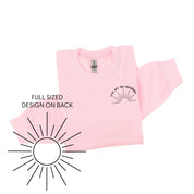 You Are My Sunshine Pocket Design w/ Full Sun on Back - BASIC FLEECE CREWNECK Little Mama Shirt Shop LLC