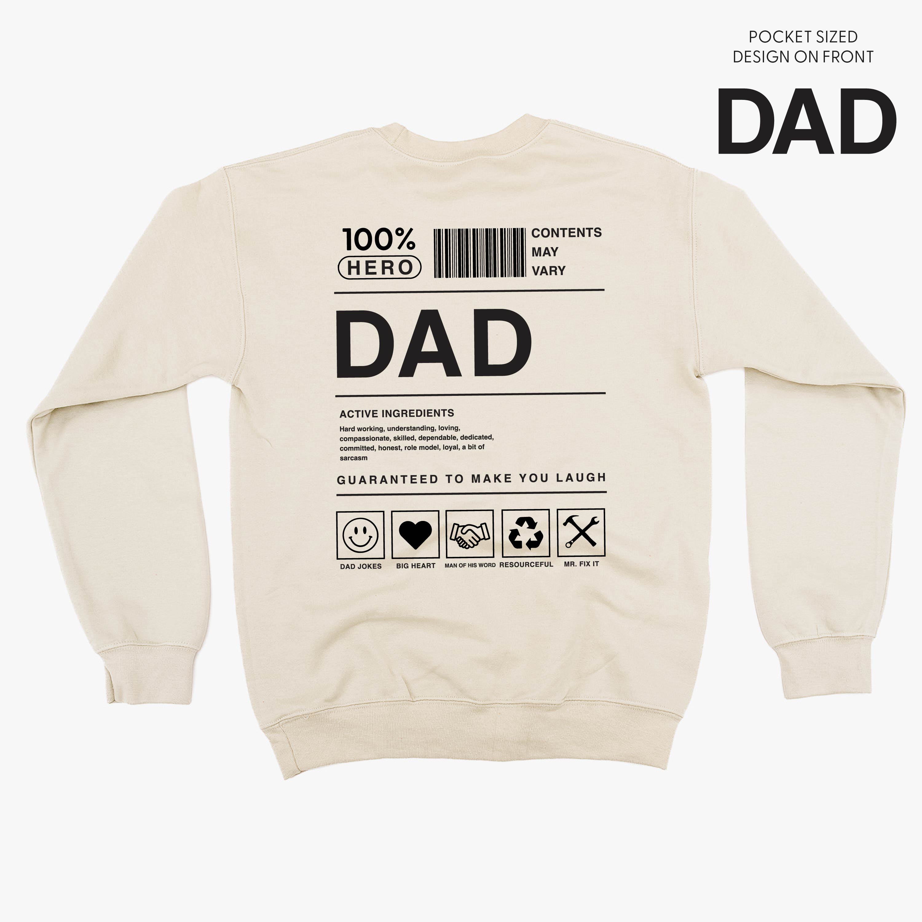 Dad Ingredients - BASIC Fleece Little Mama Shirt Shop LLC