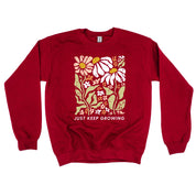 Just Keep Growing - BASIC FLEECE CREWNECK Little Mama Shirt Shop LLC