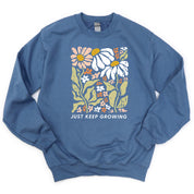Just Keep Growing - BASIC FLEECE CREWNECK Little Mama Shirt Shop LLC