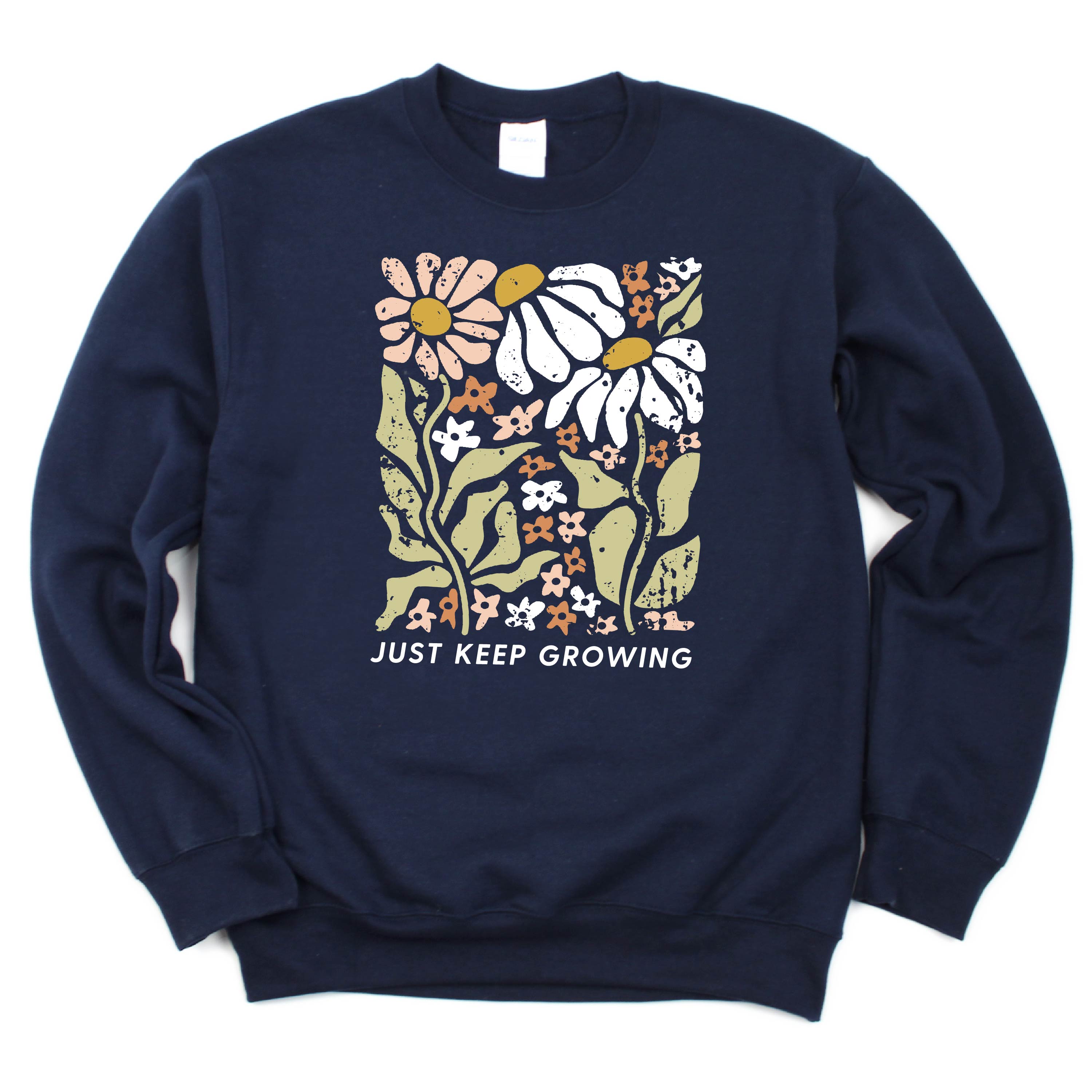 Just Keep Growing - BASIC FLEECE CREWNECK Little Mama Shirt Shop LLC