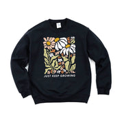 Just Keep Growing - BASIC FLEECE CREWNECK Little Mama Shirt Shop LLC