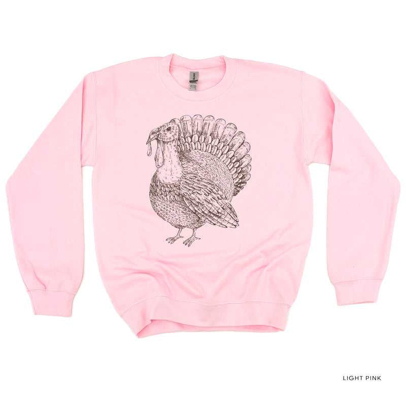 Thanksgiving Turkey Sketch - BASIC Fleece