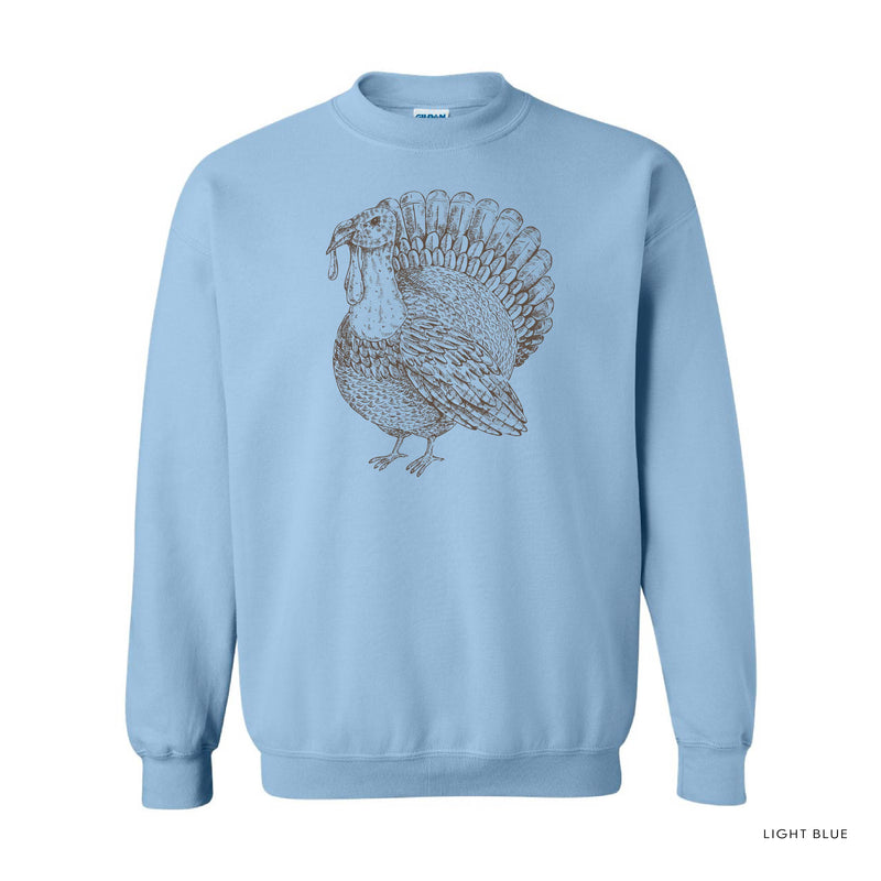 Thanksgiving Turkey Sketch - BASIC Fleece