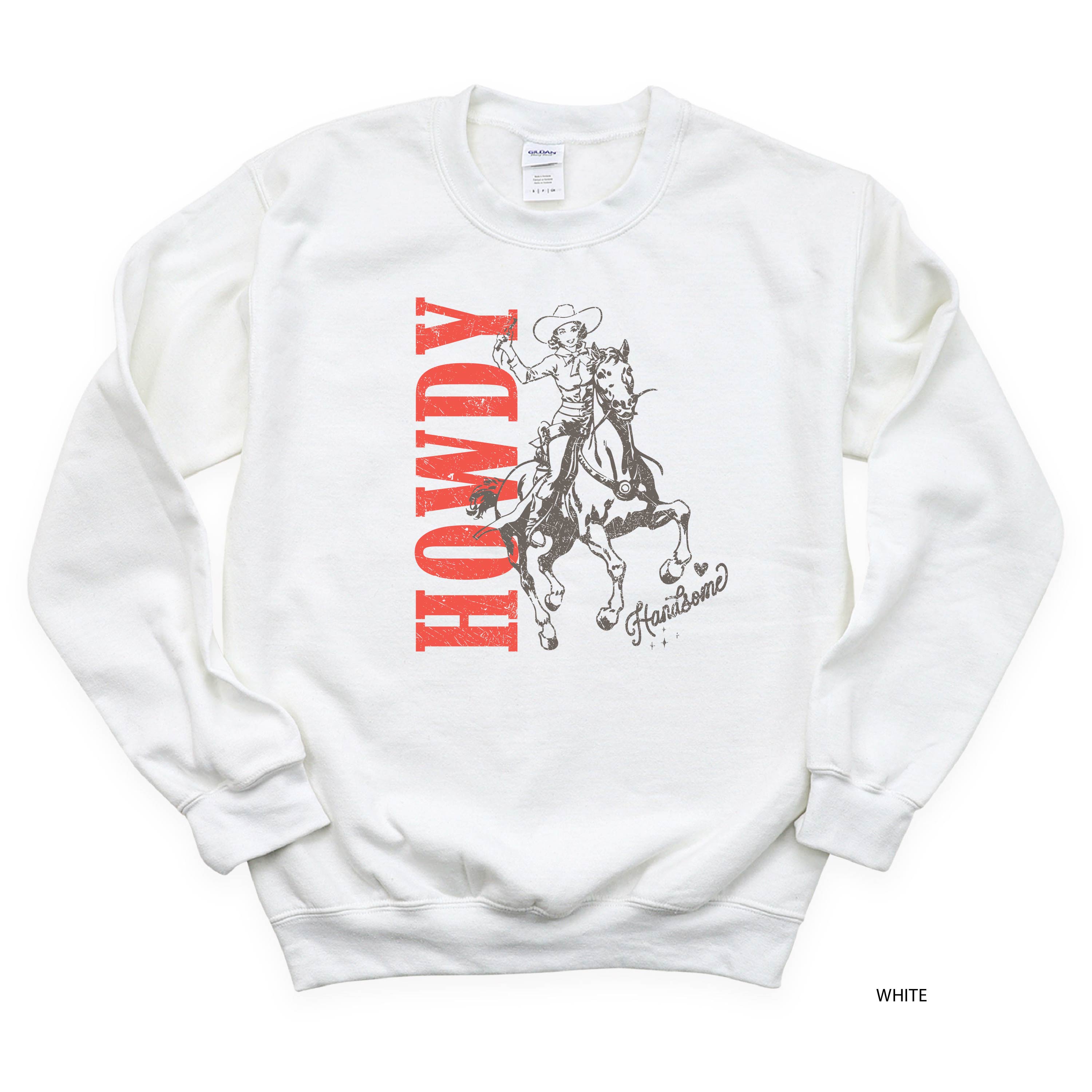 Howdy Handsome - BASIC Fleece Little Mama Shirt Shop LLC