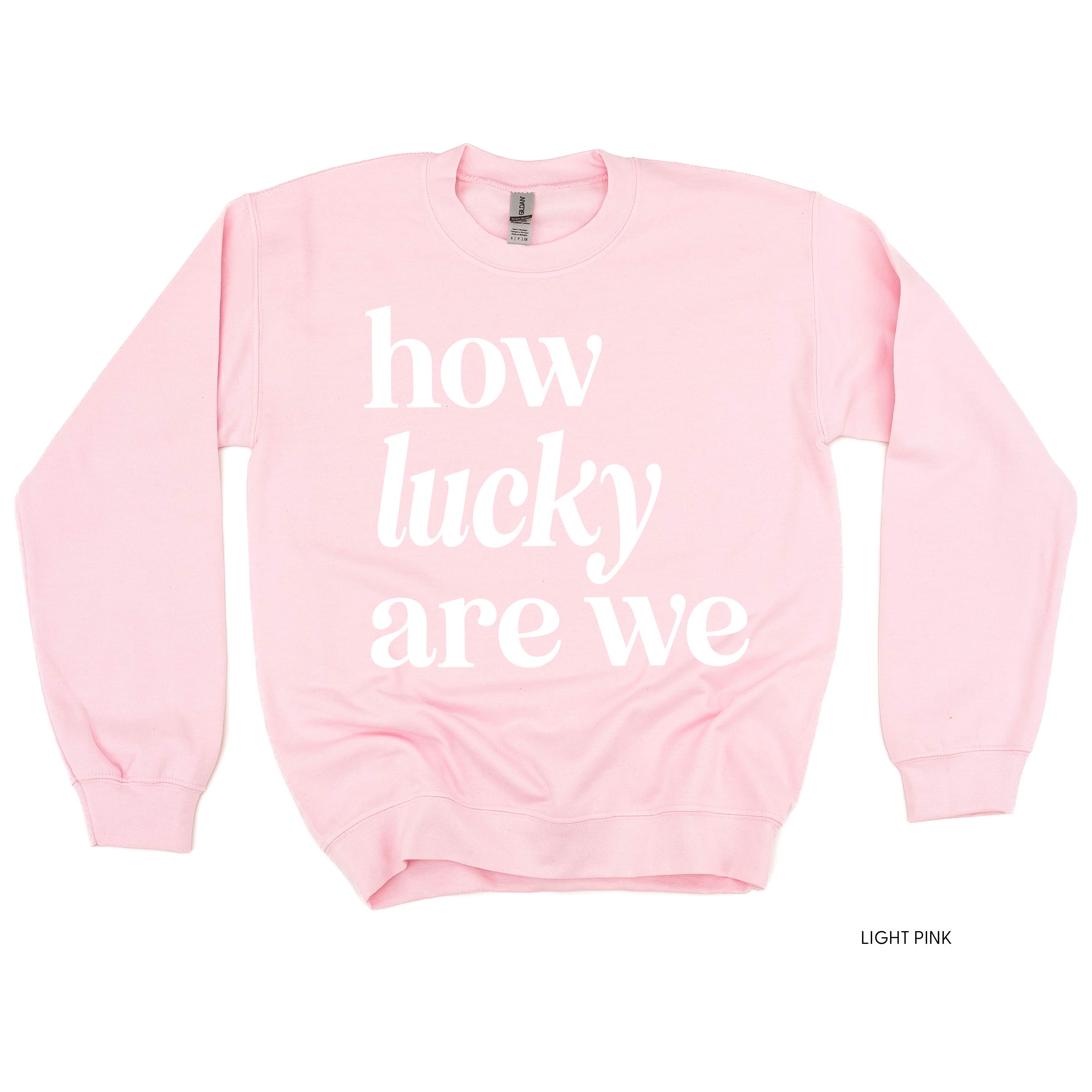 How Lucky Are We - BASIC Fleece Little Mama Shirt Shop LLC