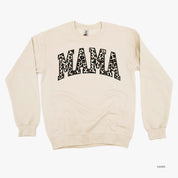 Mama (Varsity Leopard) - BASIC Fleece Little Mama Shirt Shop LLC