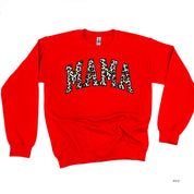 Mama (Varsity Leopard) - BASIC Fleece Little Mama Shirt Shop LLC