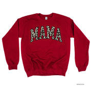 Mama (Varsity Leopard) - BASIC Fleece Little Mama Shirt Shop LLC