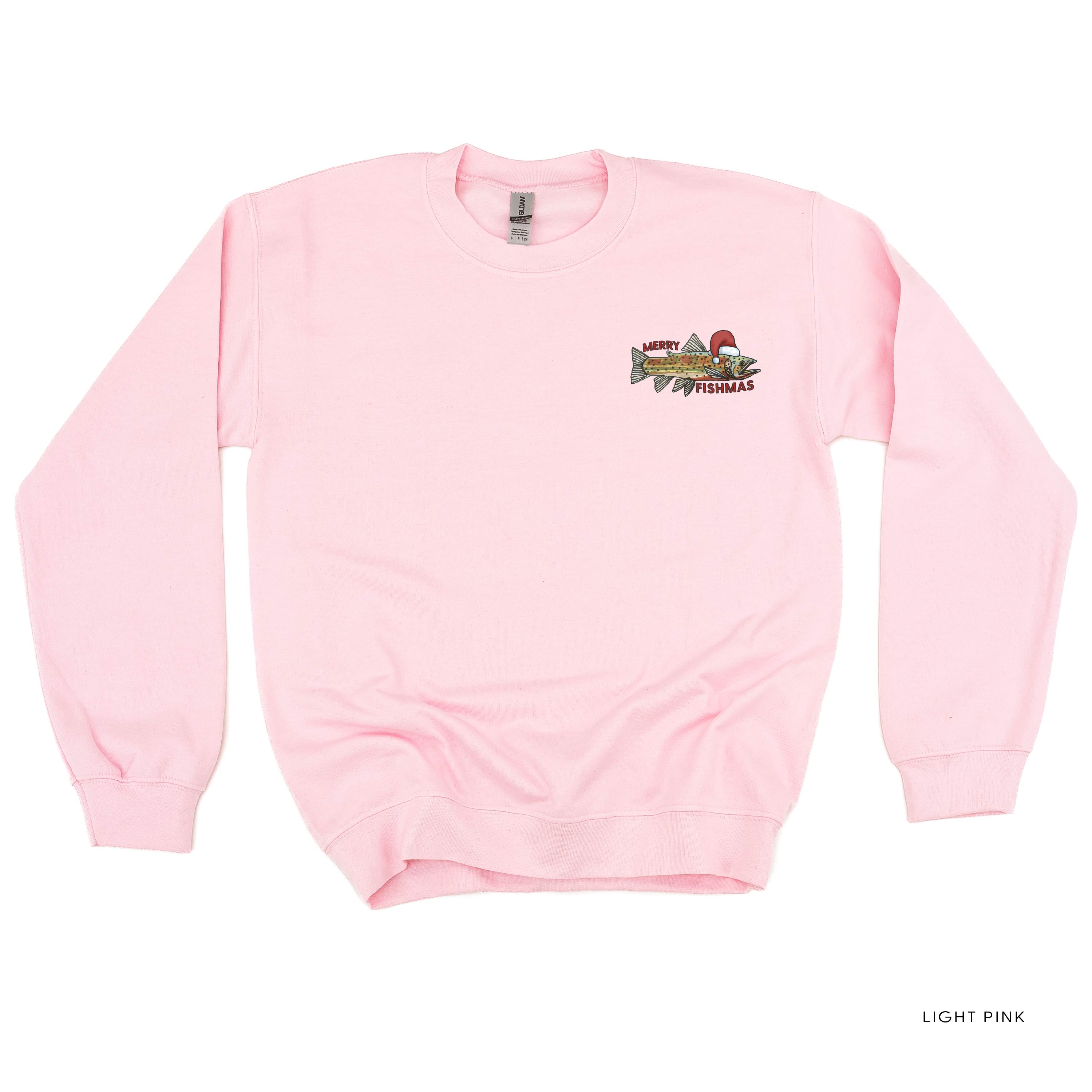 Merry Fishmas (pocket) - BASIC Fleece Little Mama Shirt Shop LLC