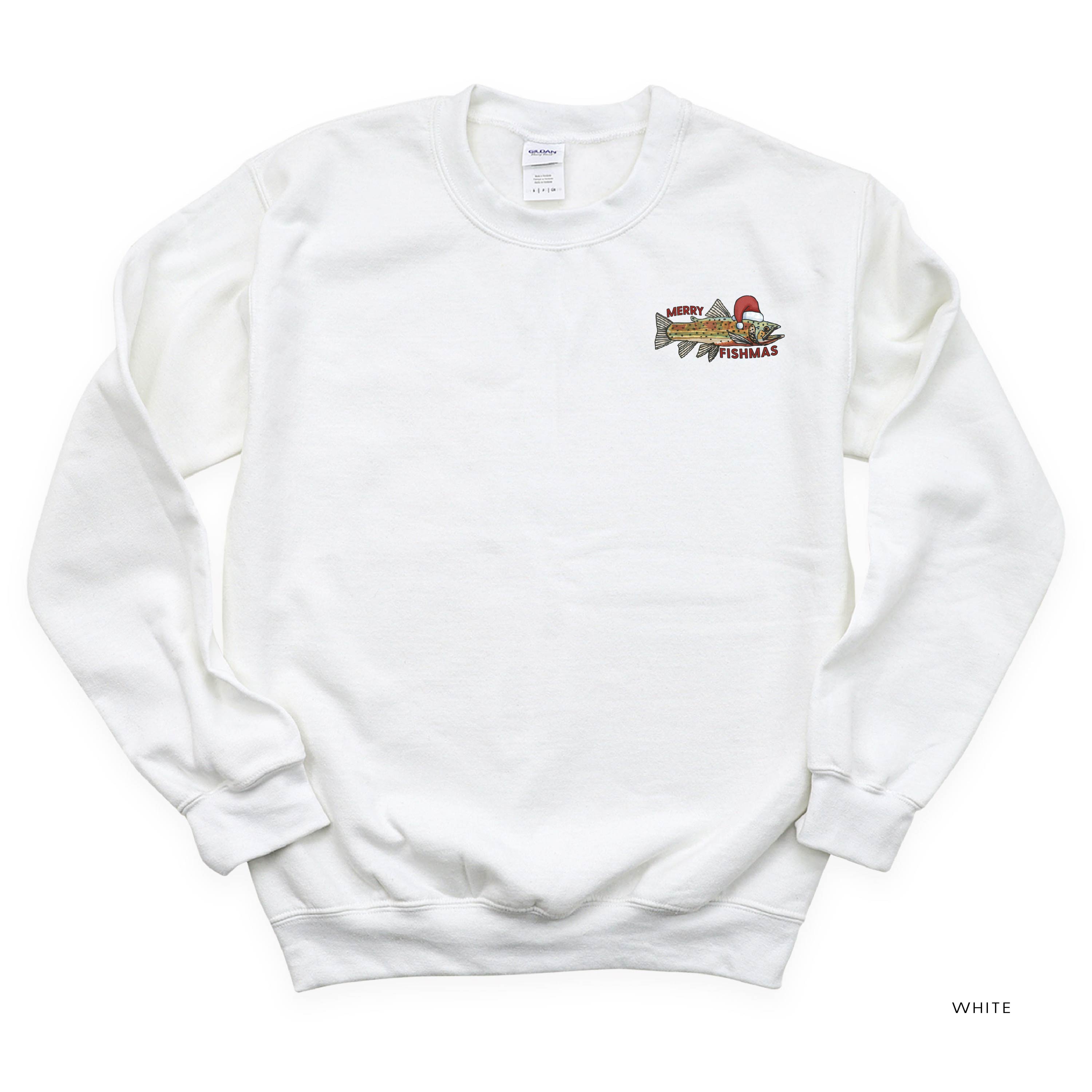 Merry Fishmas (pocket) - BASIC Fleece Little Mama Shirt Shop LLC