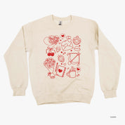 Romantic Collage - BASIC Fleece Little Mama Shirt Shop LLC