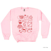 Romantic Collage - BASIC Fleece Little Mama Shirt Shop LLC