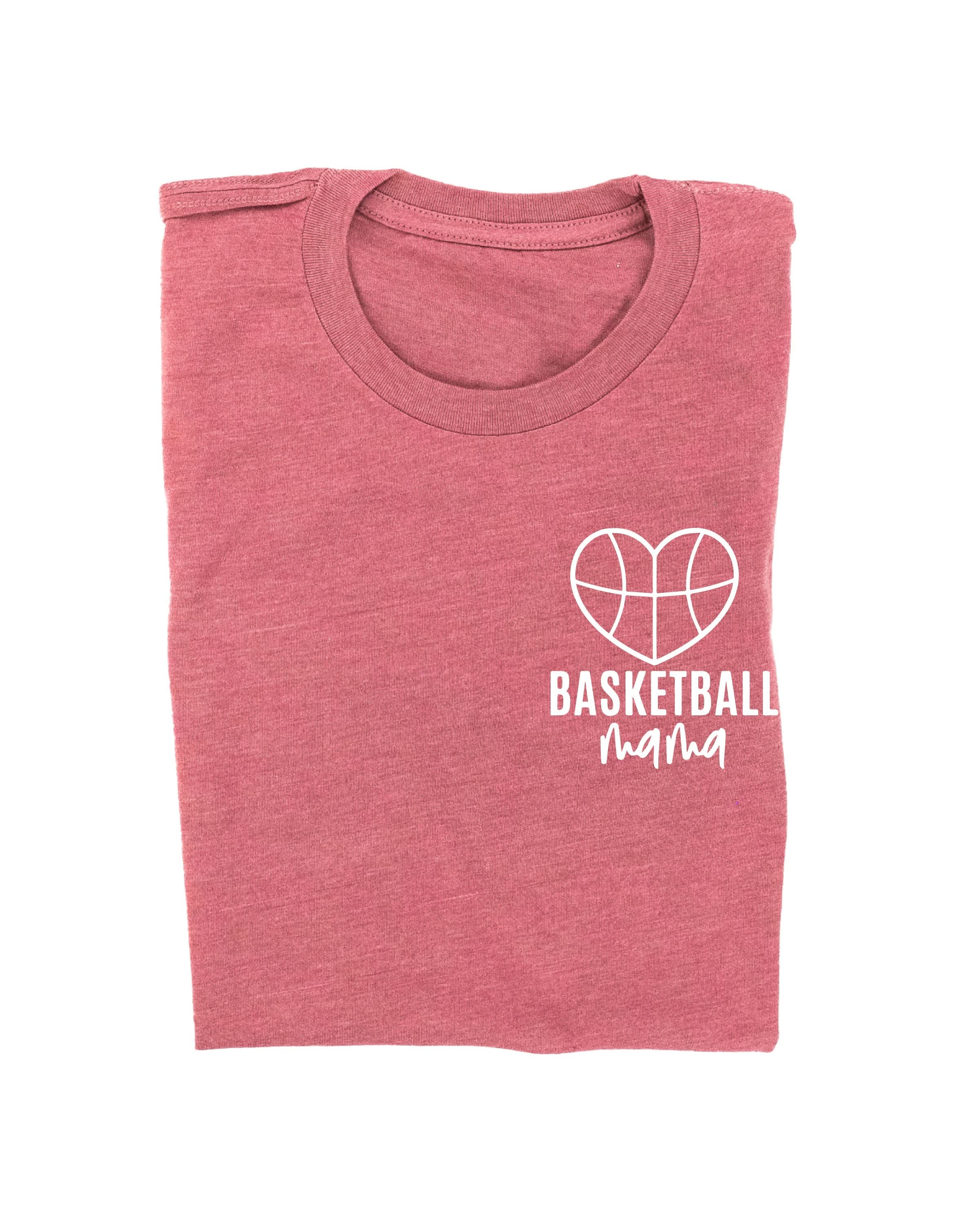 Basketball Mama - (Pocket Size) - Unisex Tee Little Mama Shirt Shop
