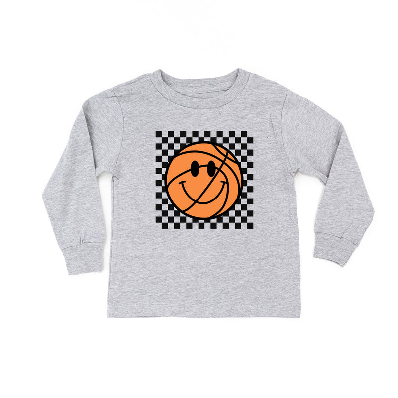 Checkers Smiley - Basketball - Long Sleeve Child Shirt