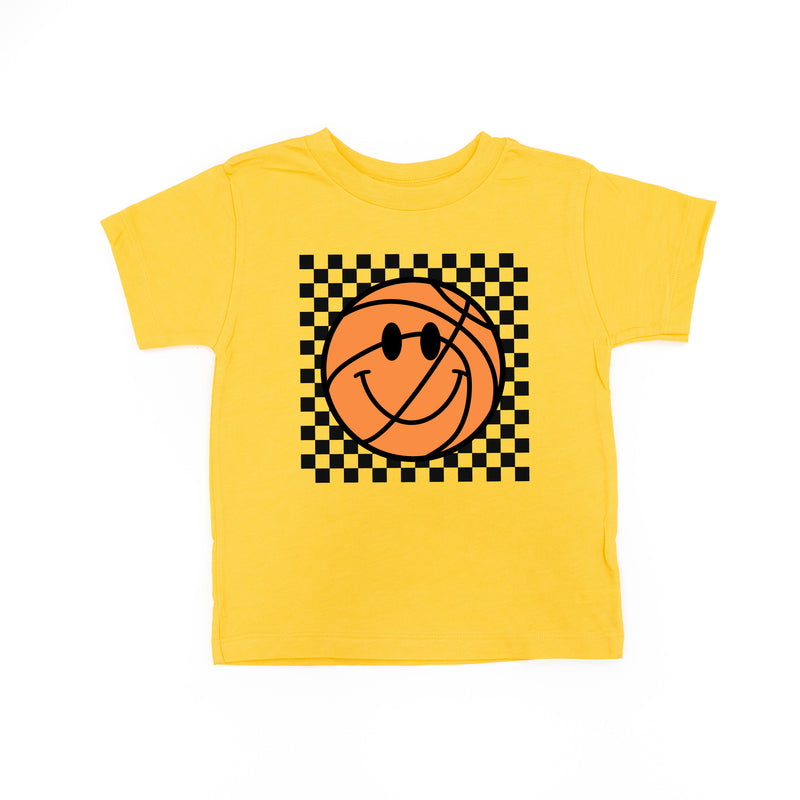Checkers Smiley - Basketball - Short Sleeve Child Shirt