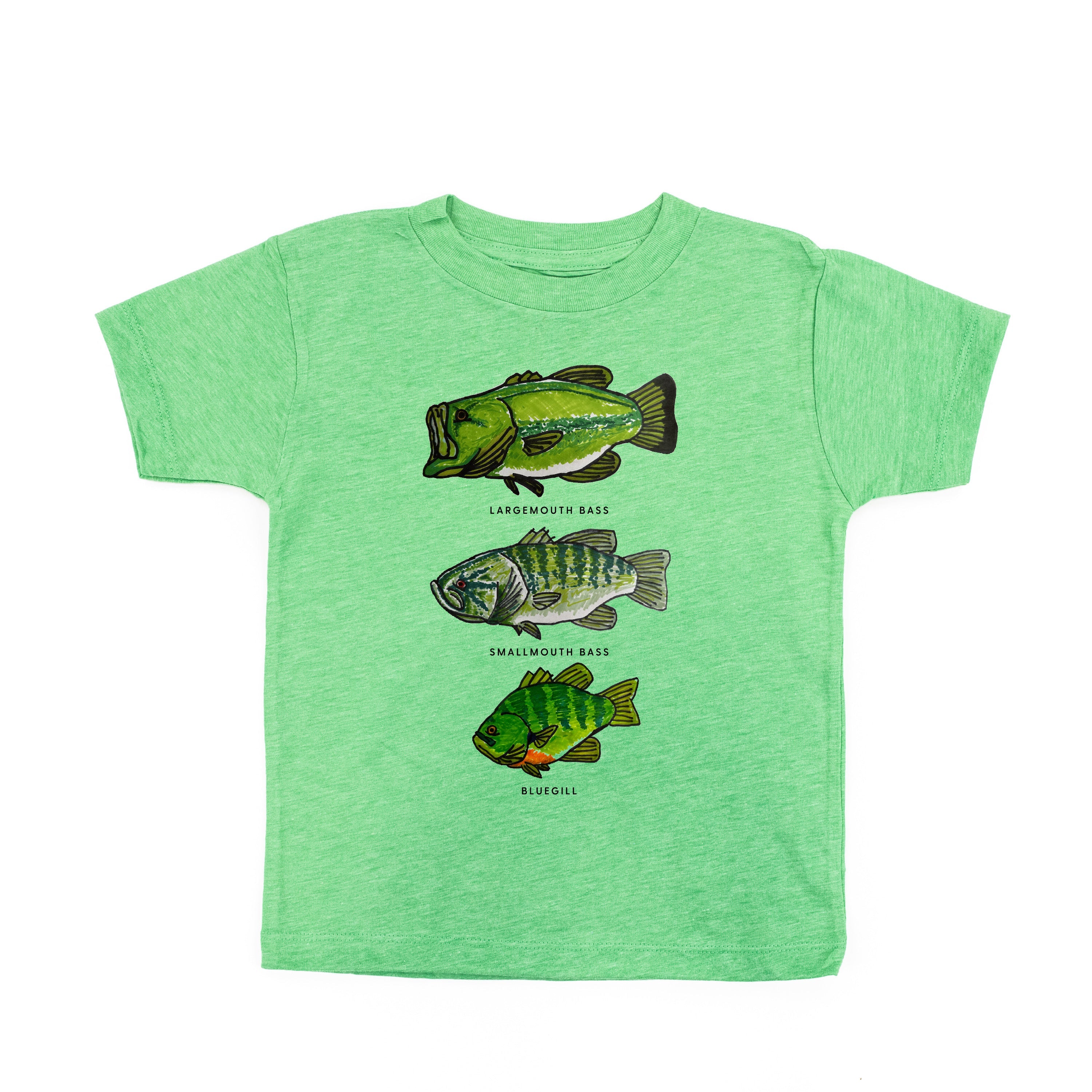 BASS & BLUEGILL CHART (HAND DRAWN) - Child Shirt Little Mama Shirt Shop