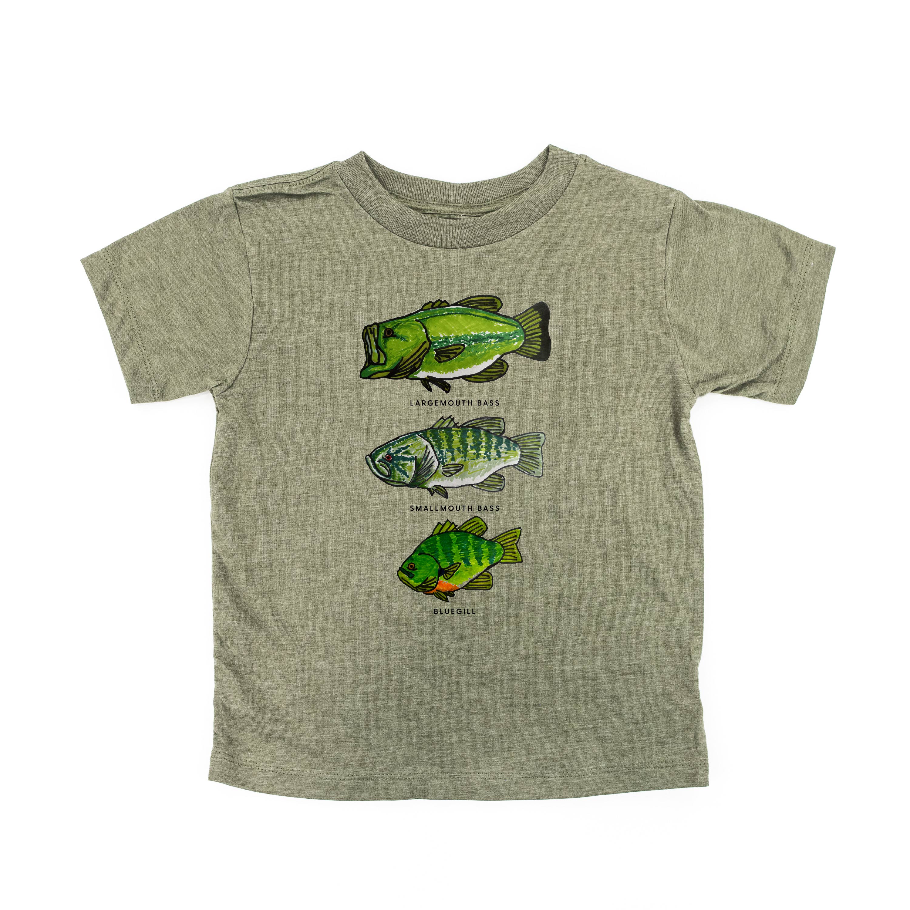 BASS & BLUEGILL CHART (HAND DRAWN) - Child Shirt Little Mama Shirt Shop