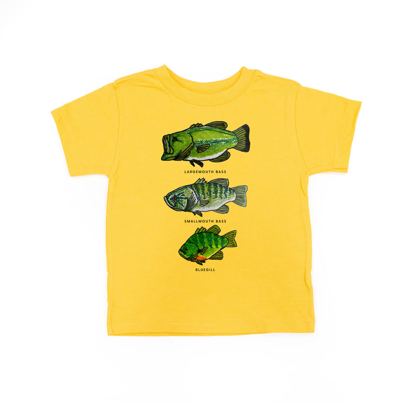 BASS & BLUEGILL CHART (HAND DRAWN) - Child Shirt