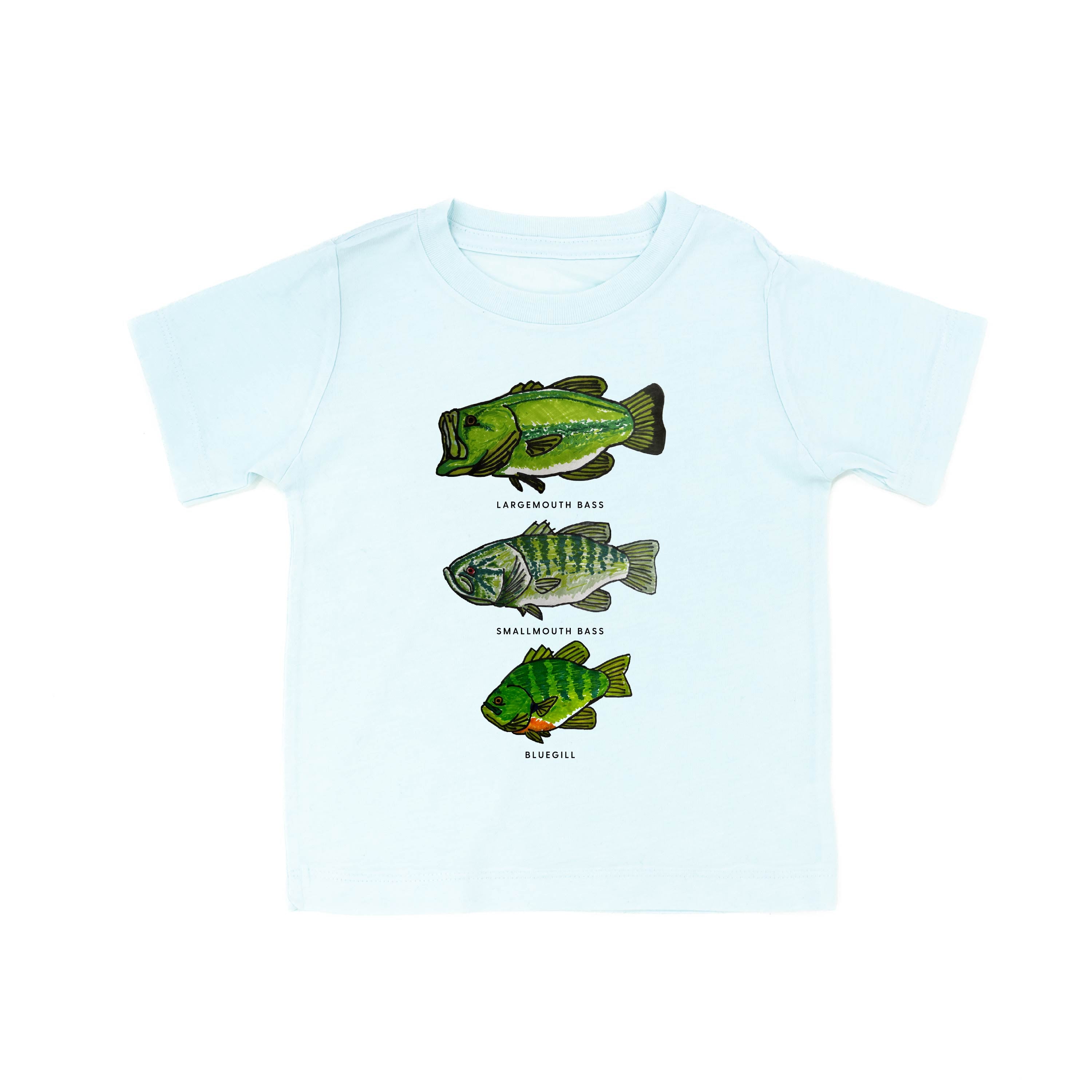 bass_and_bluegill_chart_handdrawn_child_short_sleeve_little_mama_shirt_shop