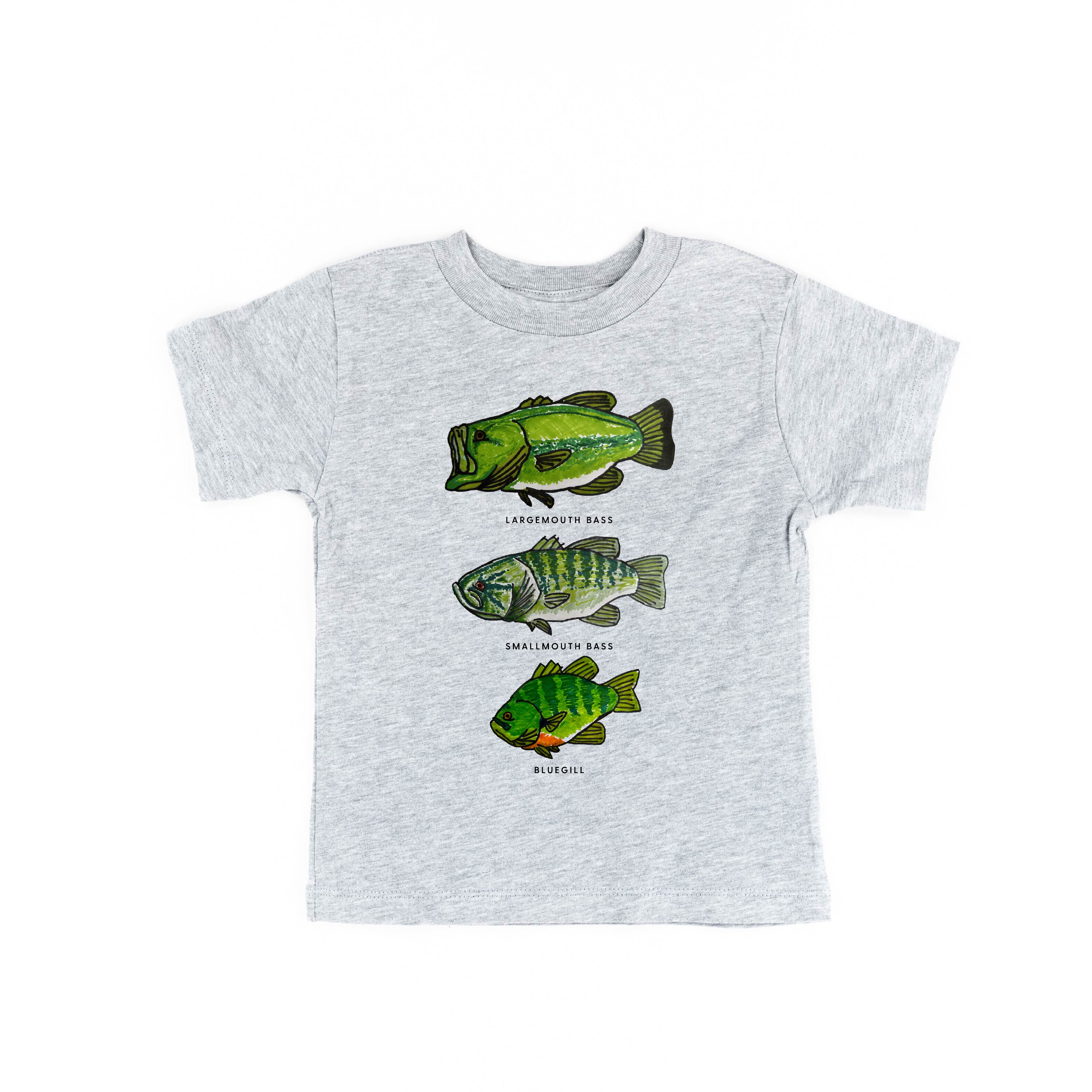 BASS & BLUEGILL CHART (HAND DRAWN) - Child Shirt Little Mama Shirt Shop