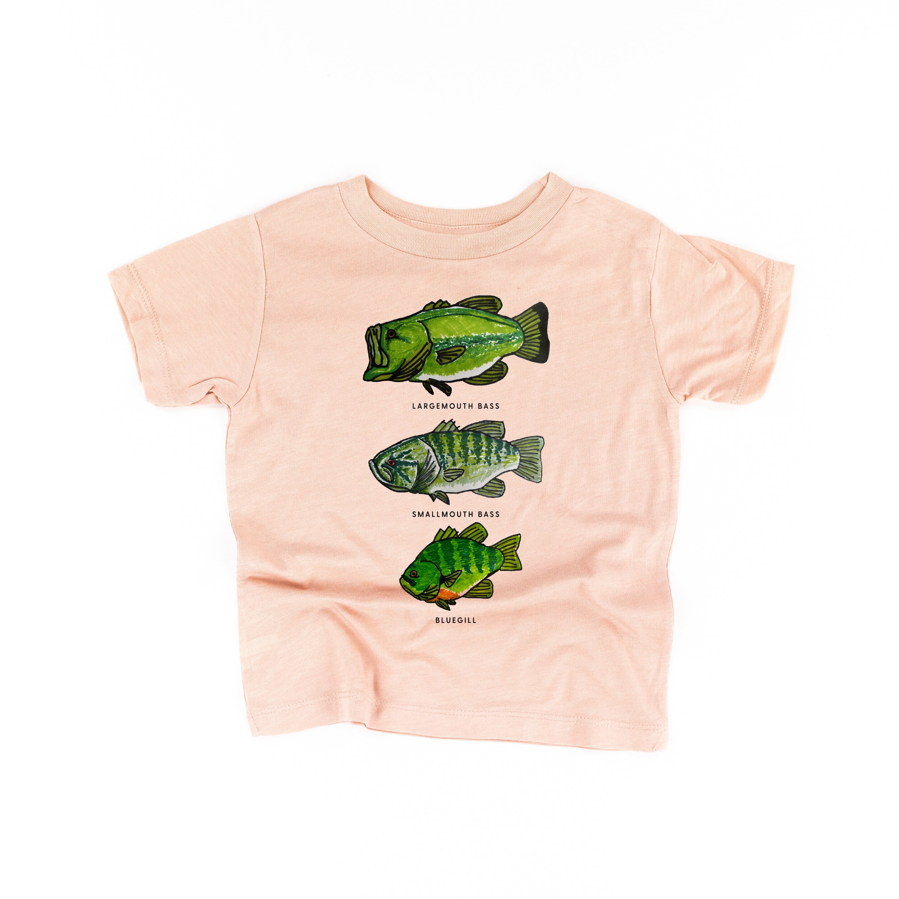 BASS & BLUEGILL CHART (HAND DRAWN) - Child Shirt Little Mama Shirt Shop