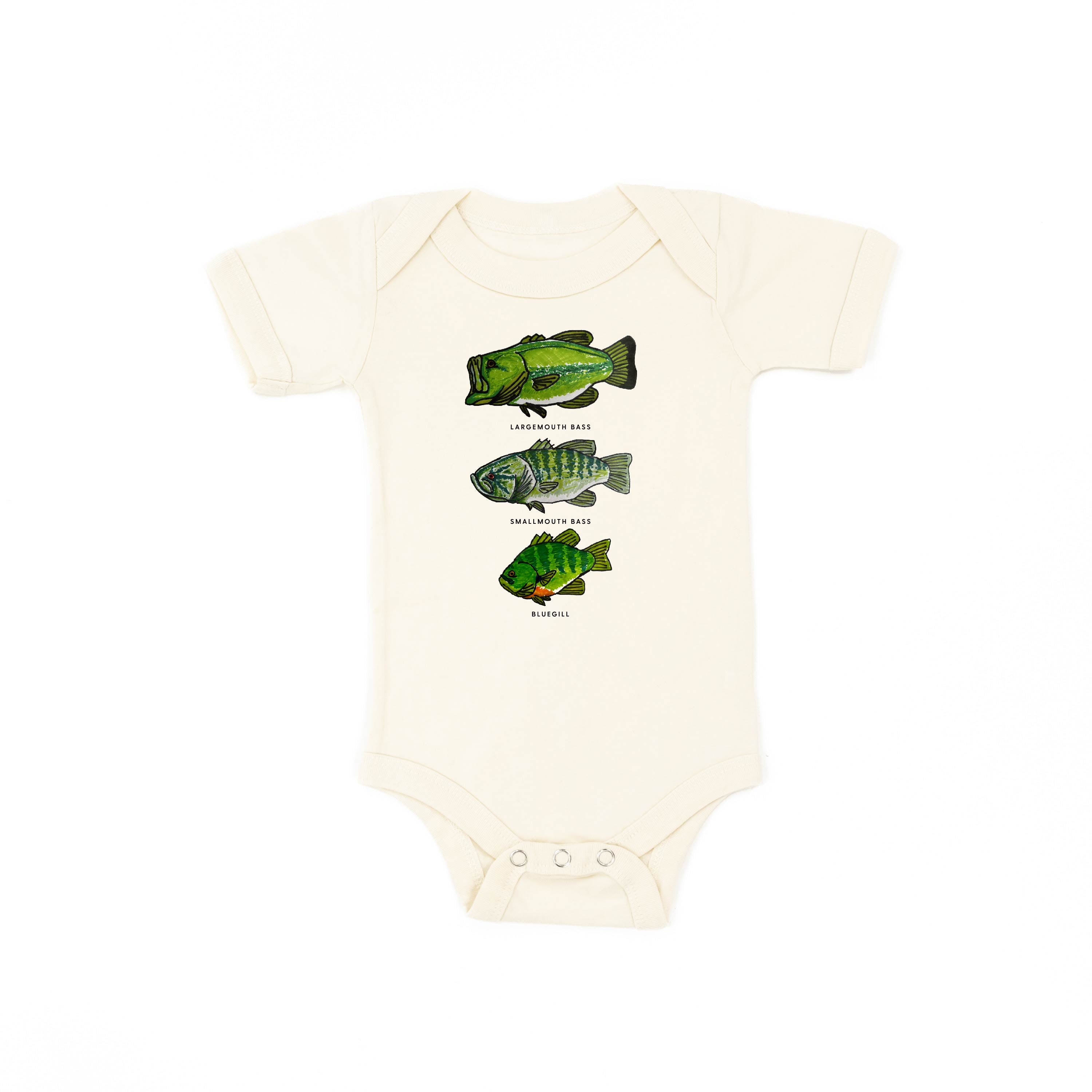 BASS & BLUEGILL CHART (HAND DRAWN) - Child Shirt Little Mama Shirt Shop