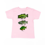 BASS & BLUEGILL CHART (HAND DRAWN) - Child Shirt Little Mama Shirt Shop