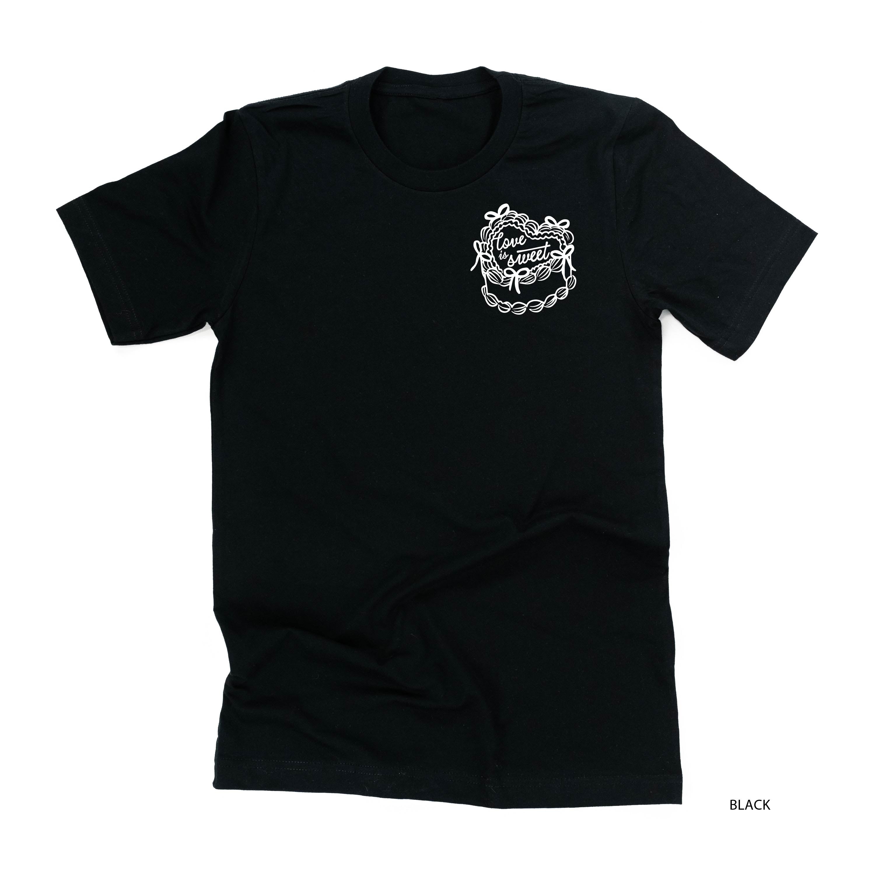 Love Is Sweet (pocket) - Unisex Tee Little Mama Shirt Shop