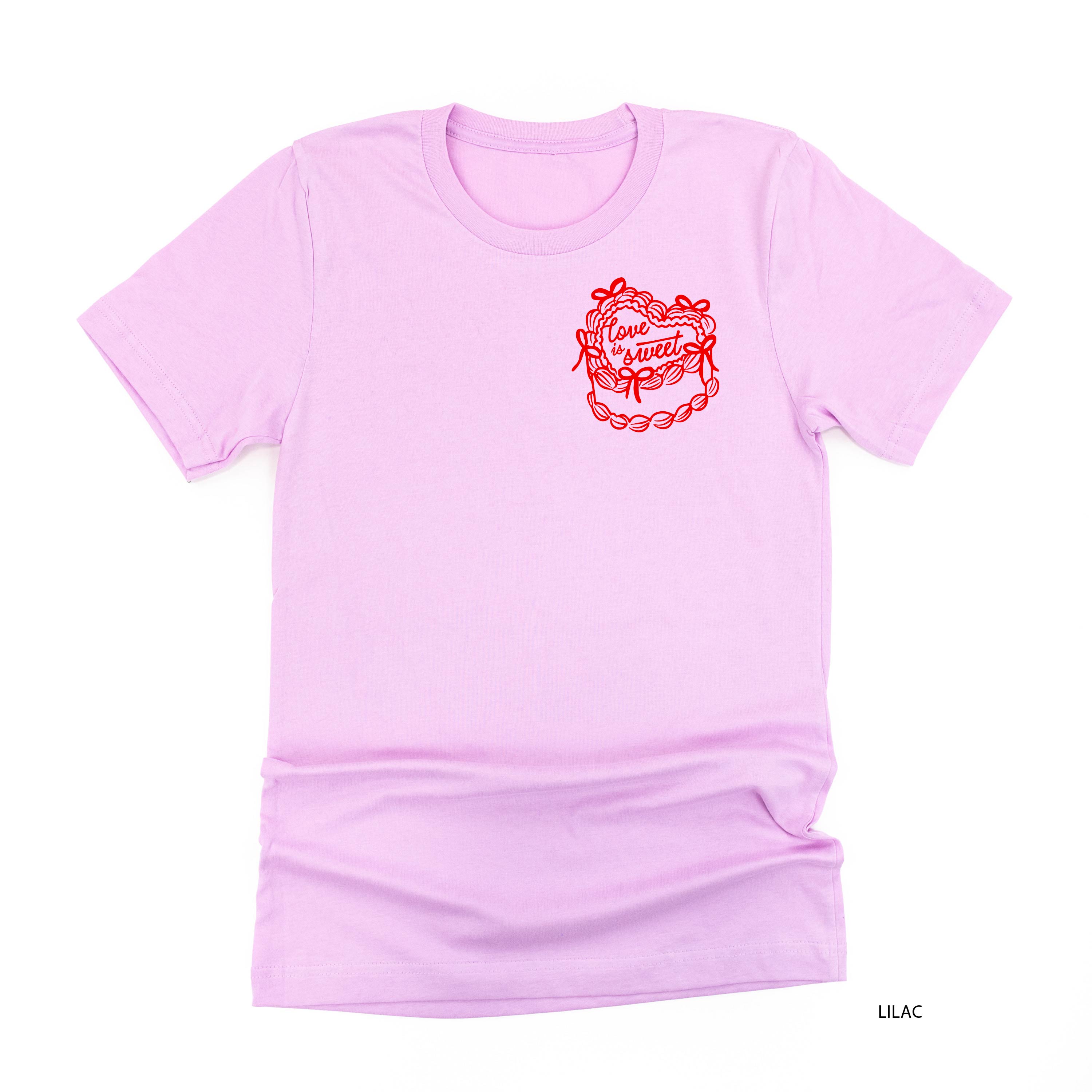 Love Is Sweet (pocket) - Unisex Tee Little Mama Shirt Shop