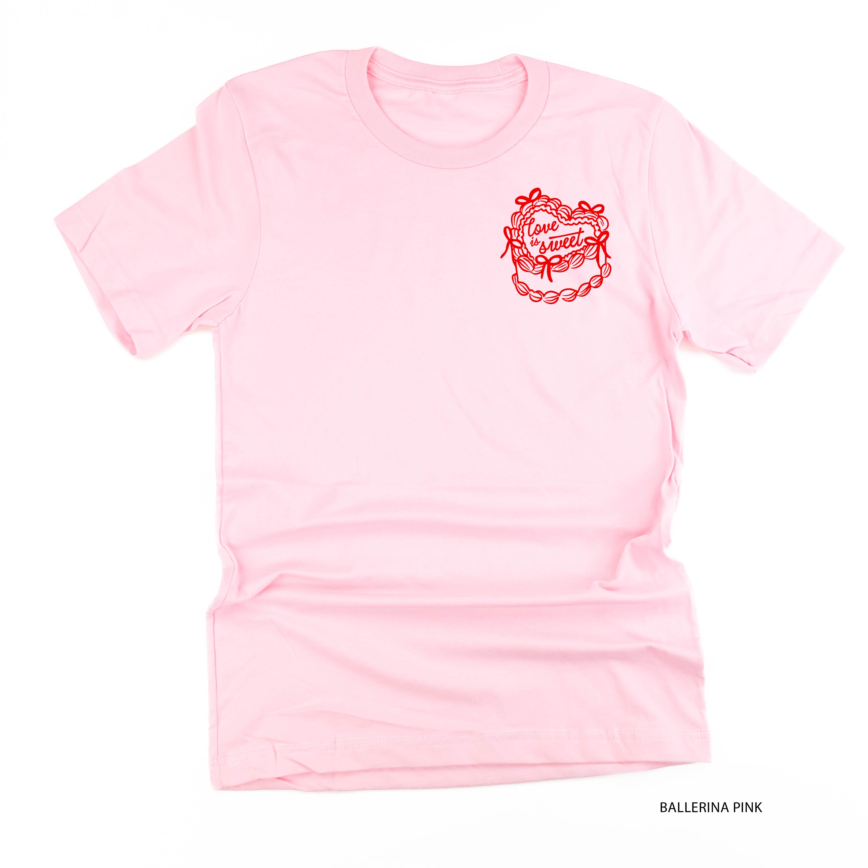 Love Is Sweet (pocket) - Unisex Tee Little Mama Shirt Shop