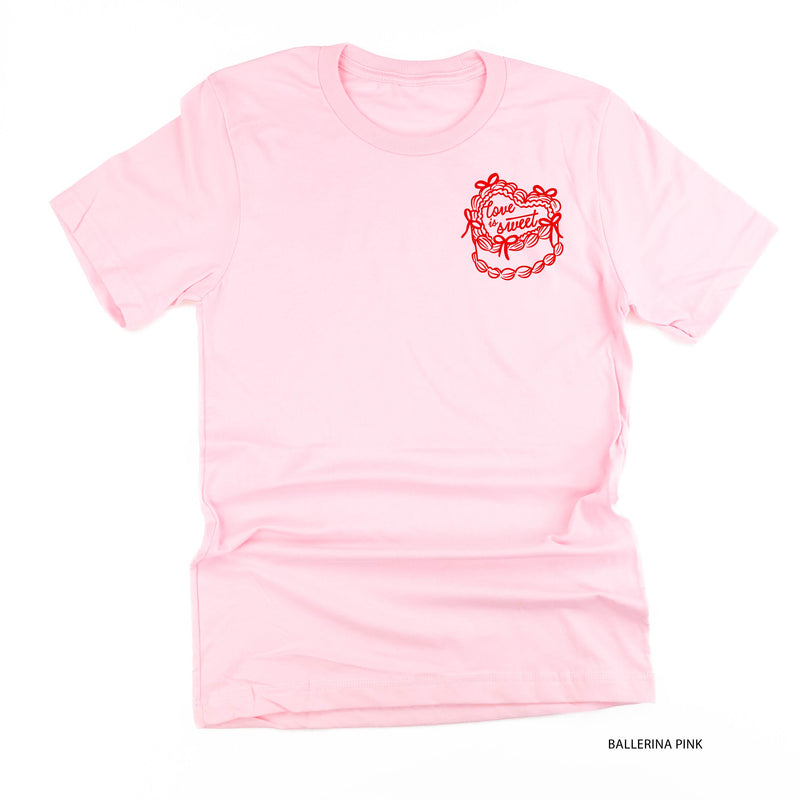 Love Is Sweet (pocket) - Unisex Tee