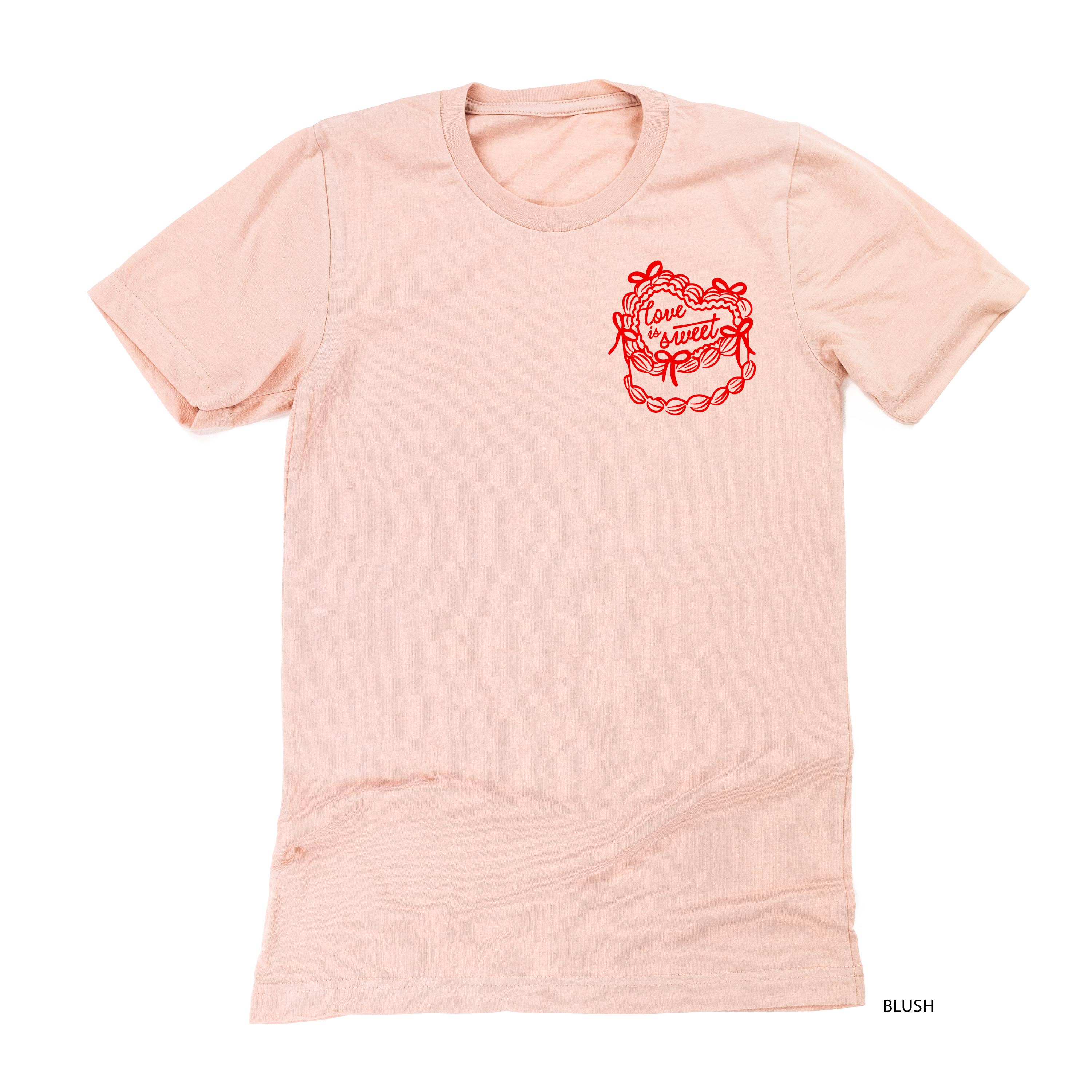 Love Is Sweet (pocket) - Unisex Tee Little Mama Shirt Shop