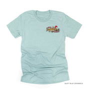 Merry Fishmas (pocket) - Unisex Tee Little Mama Shirt Shop