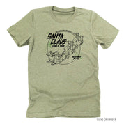 Santa Claus World Tour (f&b) - Unisex Tee Little Mama Shirt Shop