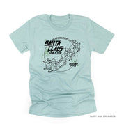 Santa Claus World Tour (f&b) - Unisex Tee Little Mama Shirt Shop