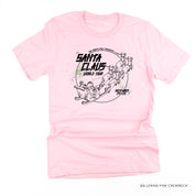 Santa Claus World Tour (f&b) - Unisex Tee Little Mama Shirt Shop