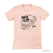 Santa Claus World Tour (f&b) - Unisex Tee Little Mama Shirt Shop
