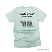 Santa Claus World Tour (f&b) - Unisex Tee Little Mama Shirt Shop