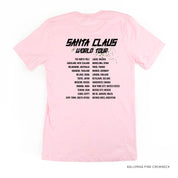 Santa Claus World Tour (f&b) - Unisex Tee Little Mama Shirt Shop